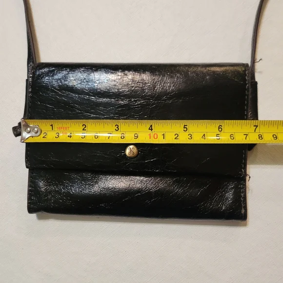 Vintage HOBO Black Leather Crossbody Bag EUC - Picture 12 of 15